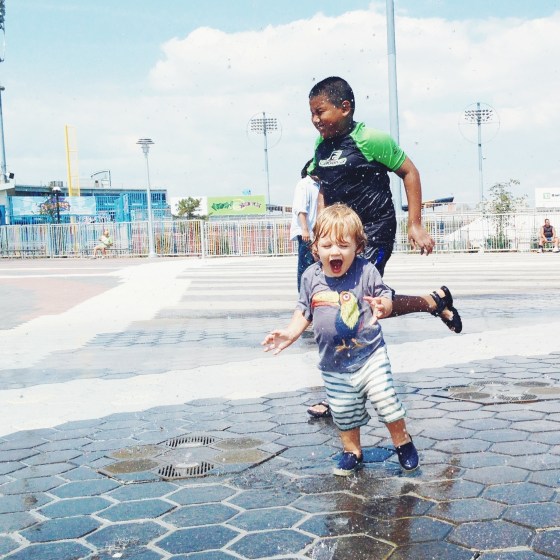 Walt hanging with the cool kids.